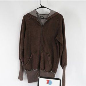 New York Suede Zip-Up Hoodie
